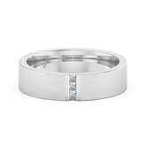 Wedding Band Matt Finish Ring