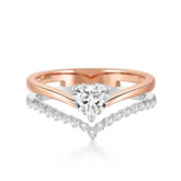 Multiple Diamond Studded Stack Ring