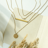 3 Pendant Layered Necklace