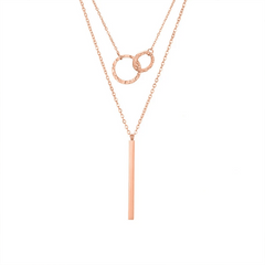 2 Pendant Layered Necklaces