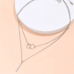 2 Pendant Layered Necklaces