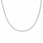 92.5% Sterling Silver Cube Chain - 4MM