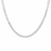 92.5% Sterling Silver Cube Chain - 5MM