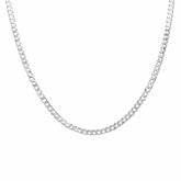 92.5% Sterling Silver Cube Chain - 6MM