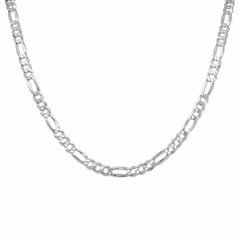 92.5% Sterling Silver Figaro Chain - 4MM
