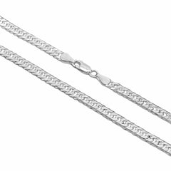 92.5% Sterling Silver Rombo Chain - 6MM