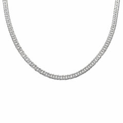 92.5% Sterling Silver Rombo Chain - 6MM