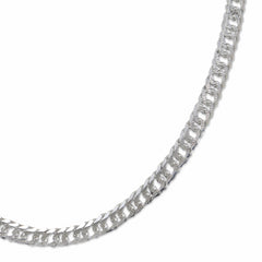 92.5% Sterling Silver Rombo Chain - 4MM