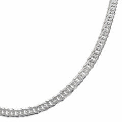 92.5% Sterling Silver Rombo Chain - 6MM