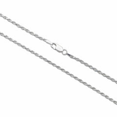 92.5% Sterling Silver Rope Chain - 1.6MM