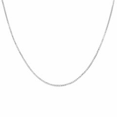 92.5% Sterling Silver Round Box Chain - 1MM