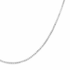 92.5% Sterling Silver Round Box Chain - 1MM
