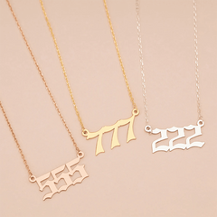 Initial name Necklace in English